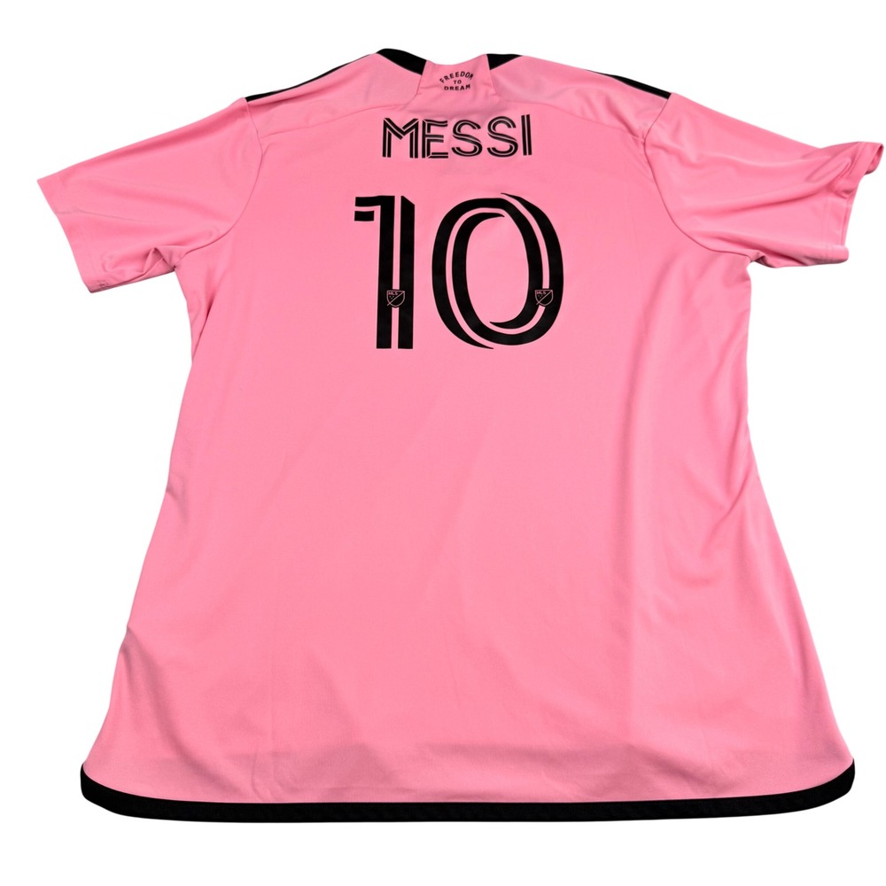 Adidas Inter Miami CF Messi 10 Home Jersey Pink Mens 2XL Slim Fit MLS Soccer